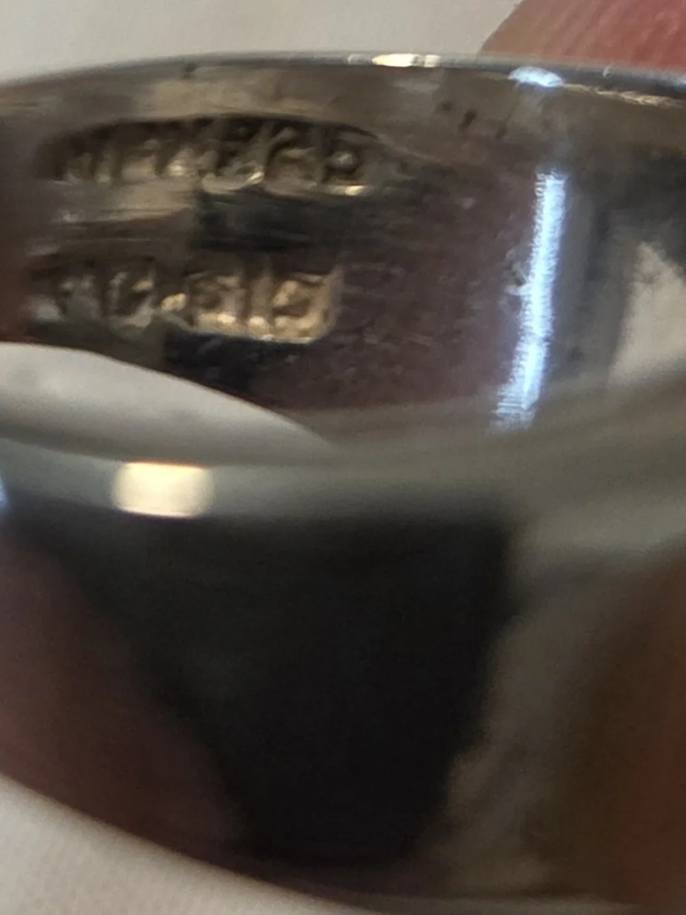 Men's Silver Ring with Green and Blue Inlay